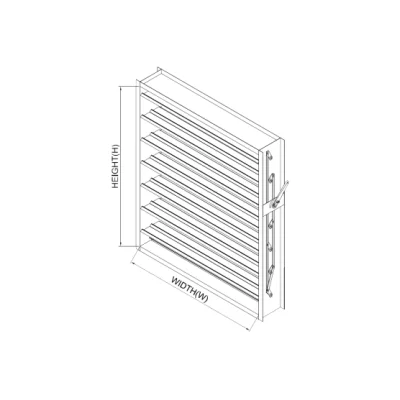 Caryaire CD1818 light duty steel damper