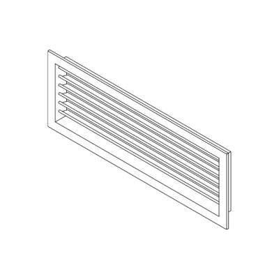 Caryaire single louver adjustable grill